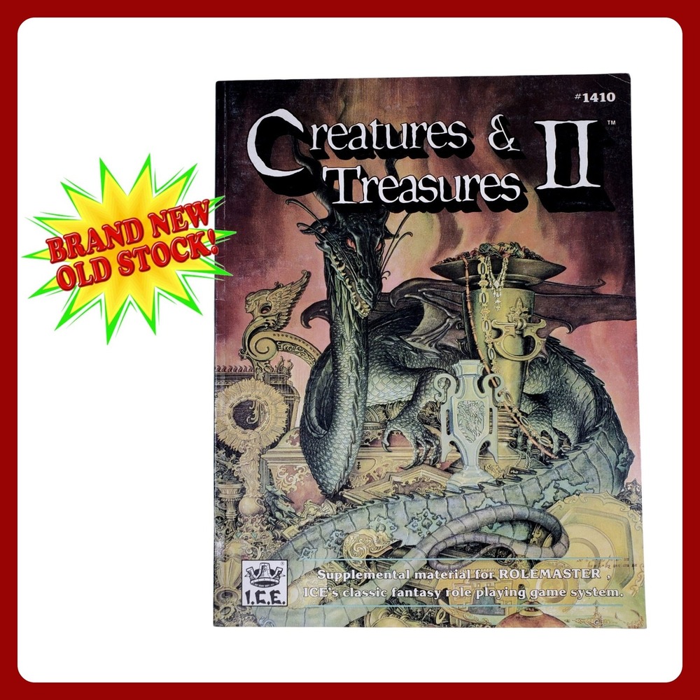 Iron Crown Enterprises Rolemaster Creatures & Treasures II Fantasy RPG #1410 NEW